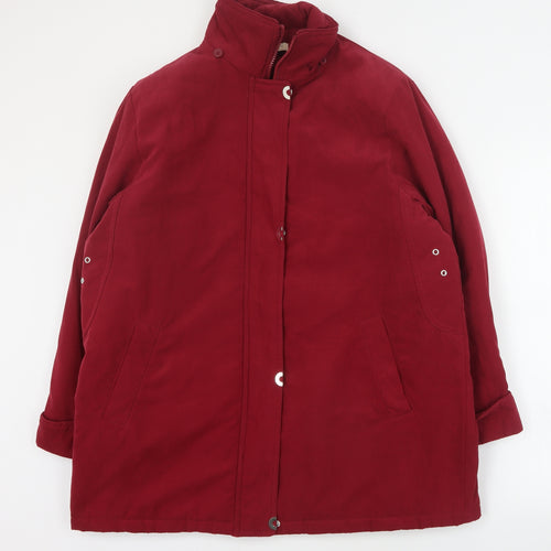 Classics Womens Red   Pea Coat Coat Size 18  Zip