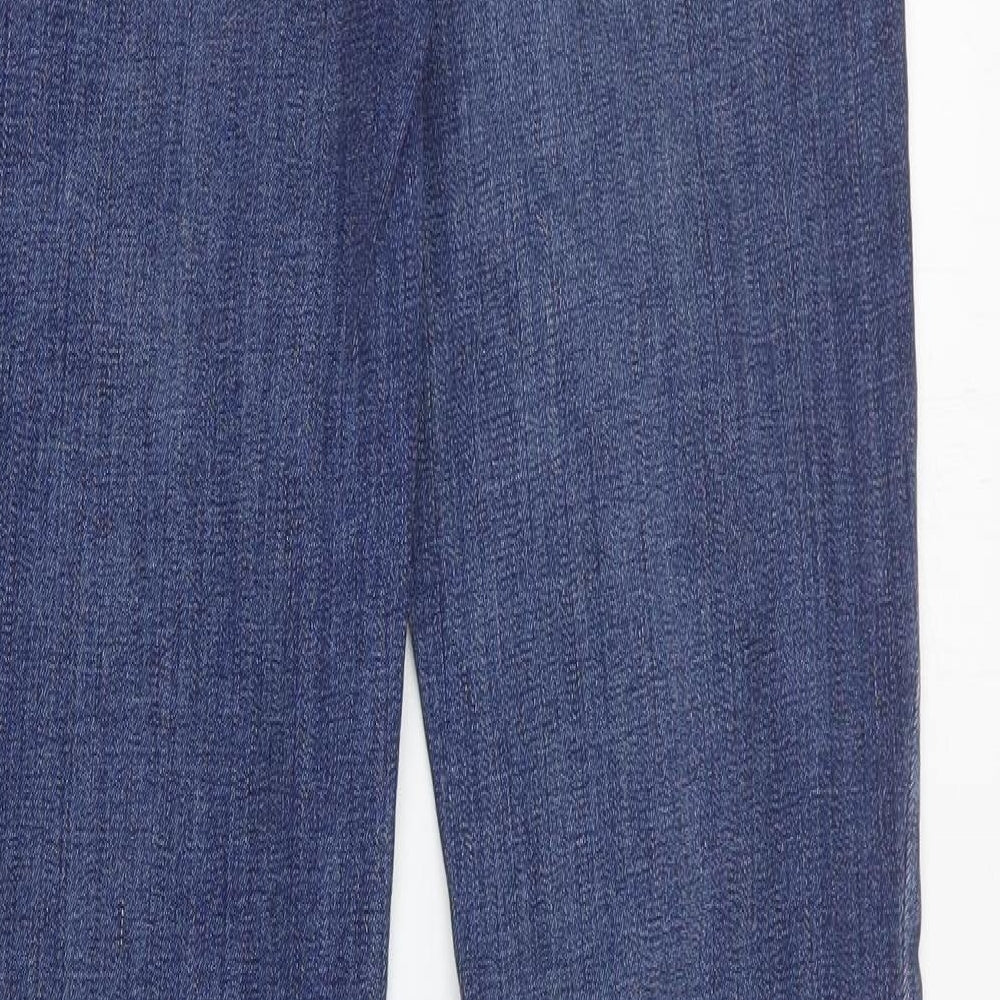 Gap Womens Blue  Cotton Bootcut Jeans Size 26 in L32 in Regular Zip