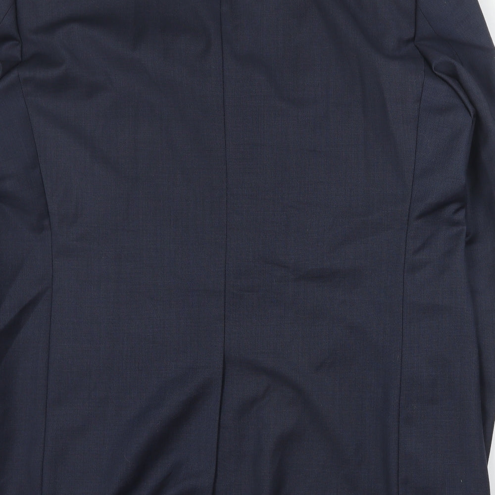 Marks and Spencer Mens Blue  Wool Jacket Suit Jacket Size XL