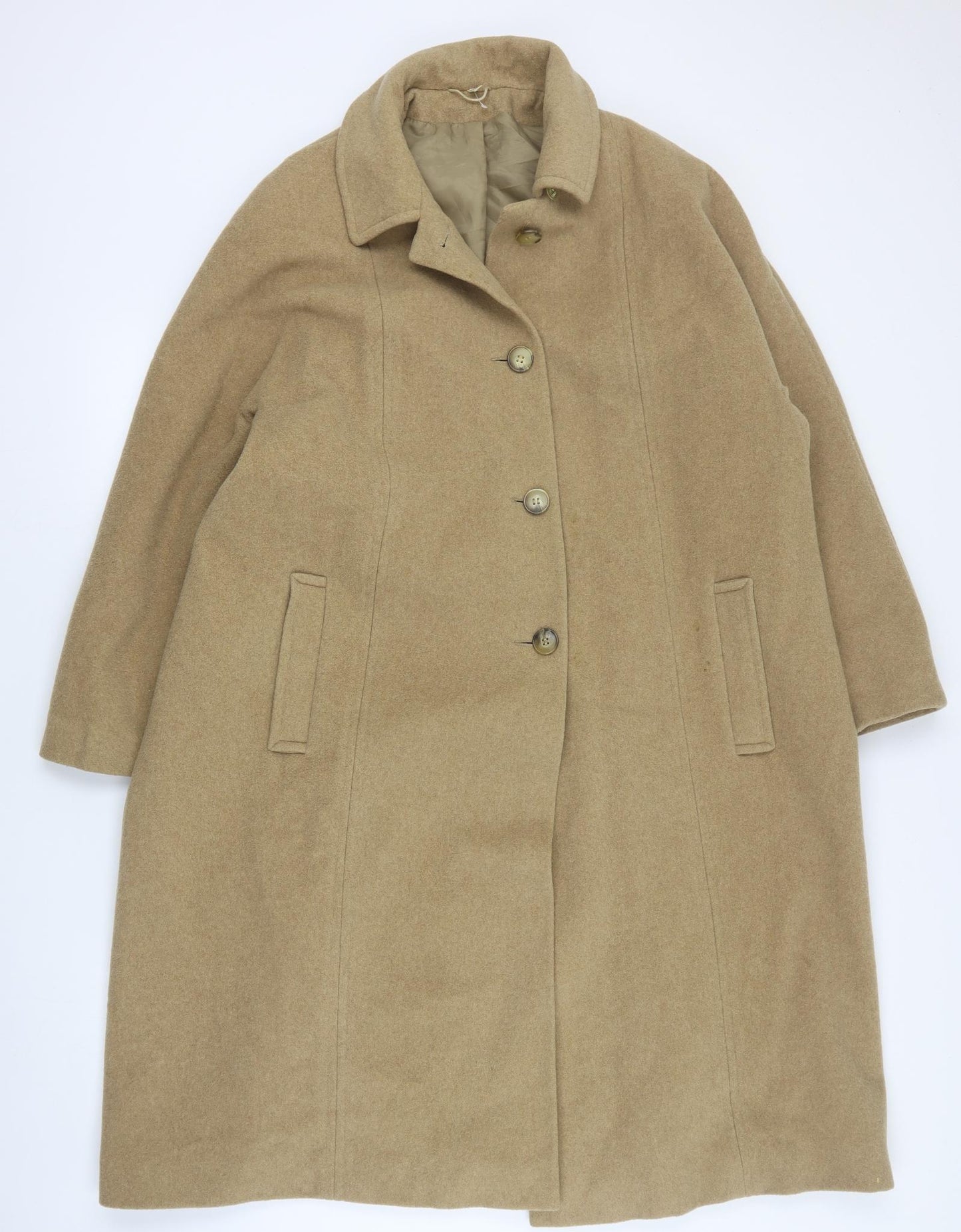 Noto Womens Brown   Pea Coat Coat Size 20  Button