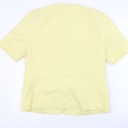 Preworn Womens Yellow   Jacket  Size 14  Button