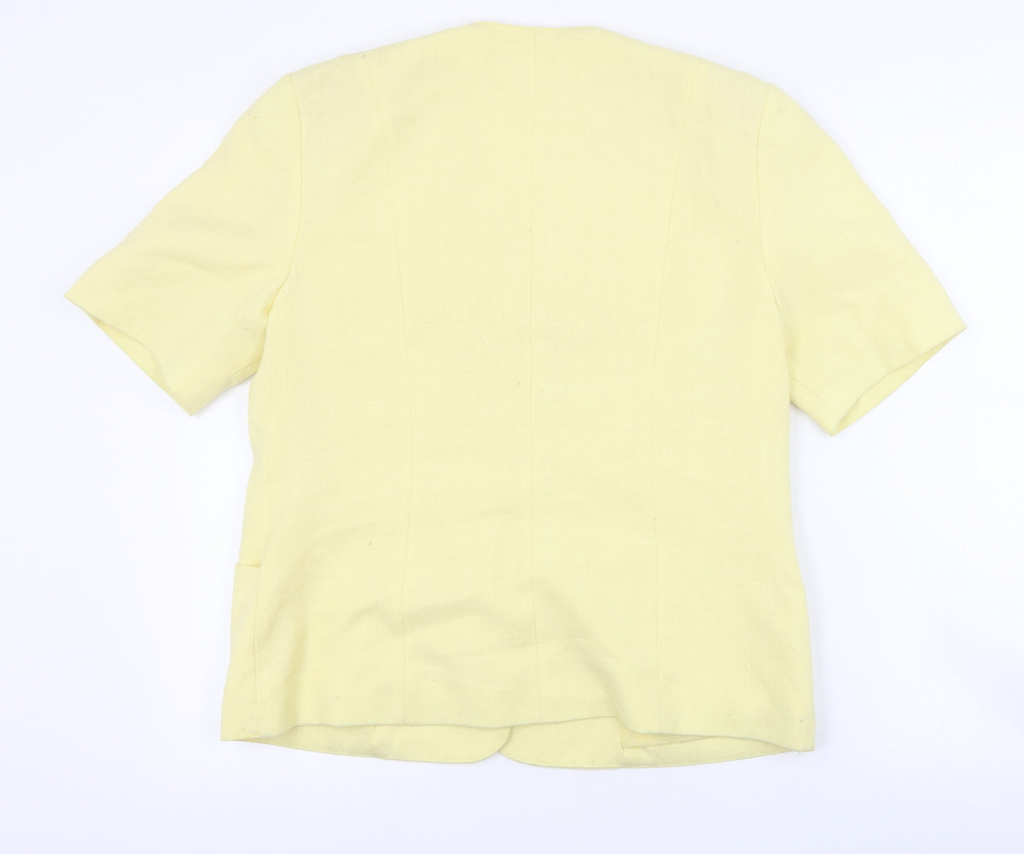 Preworn Womens Yellow   Jacket  Size 14  Button