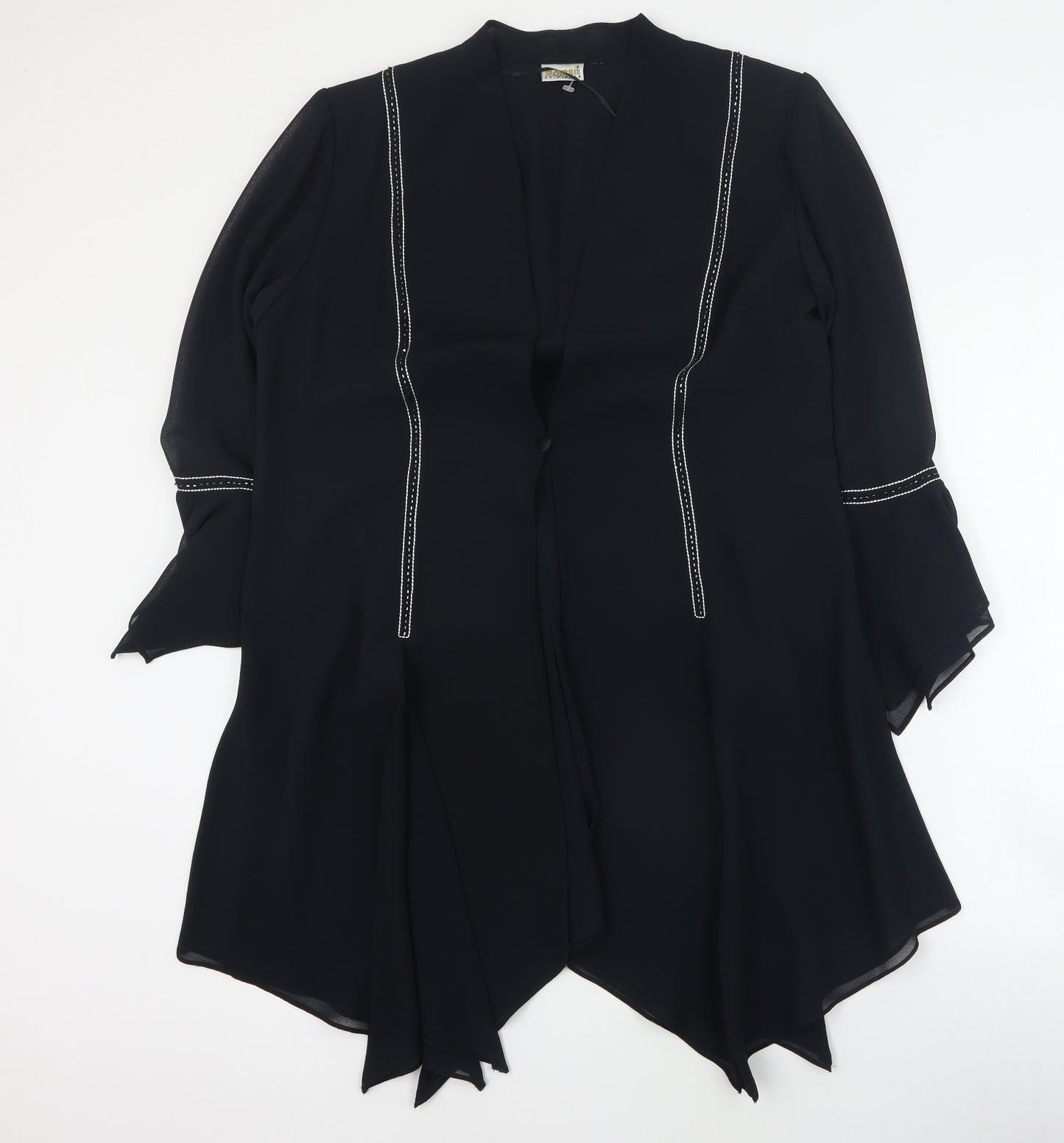 Roman Womens Black   Jacket  Size 16  Button