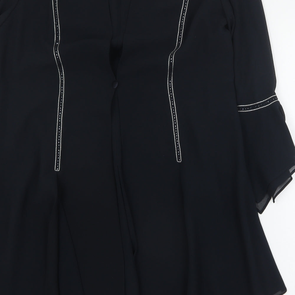 Roman Womens Black   Jacket  Size 16  Button