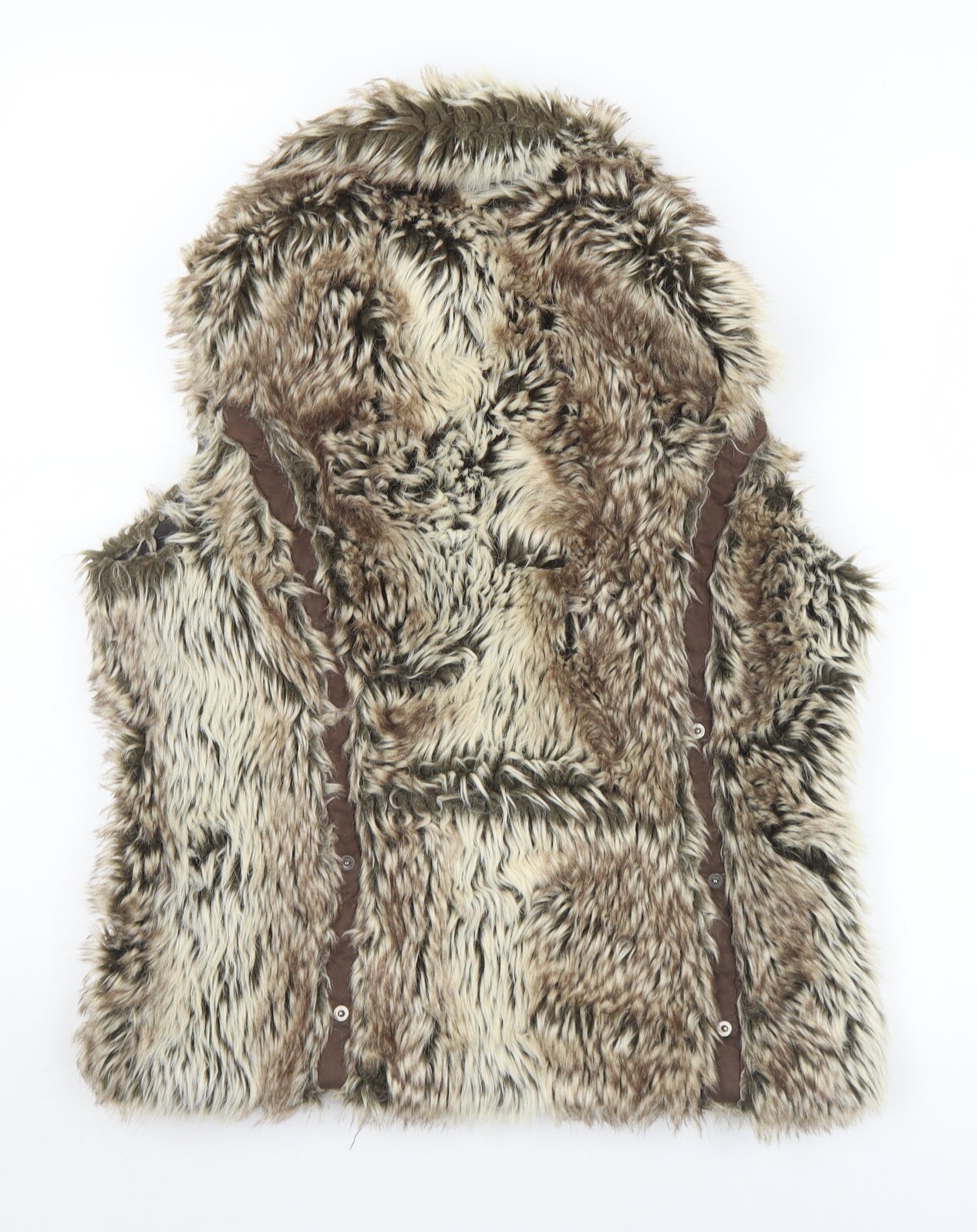 Fusco Womens Brown   Gilet Jacket Size 12  Zip