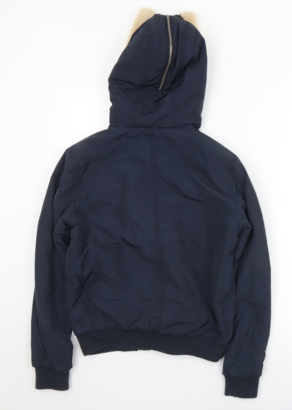 Demin Co Womens Black   Quilted Coat Size 6  Zip