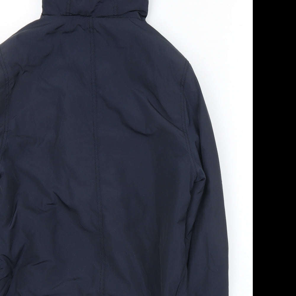 Demin Co Womens Black   Quilted Coat Size 6  Zip