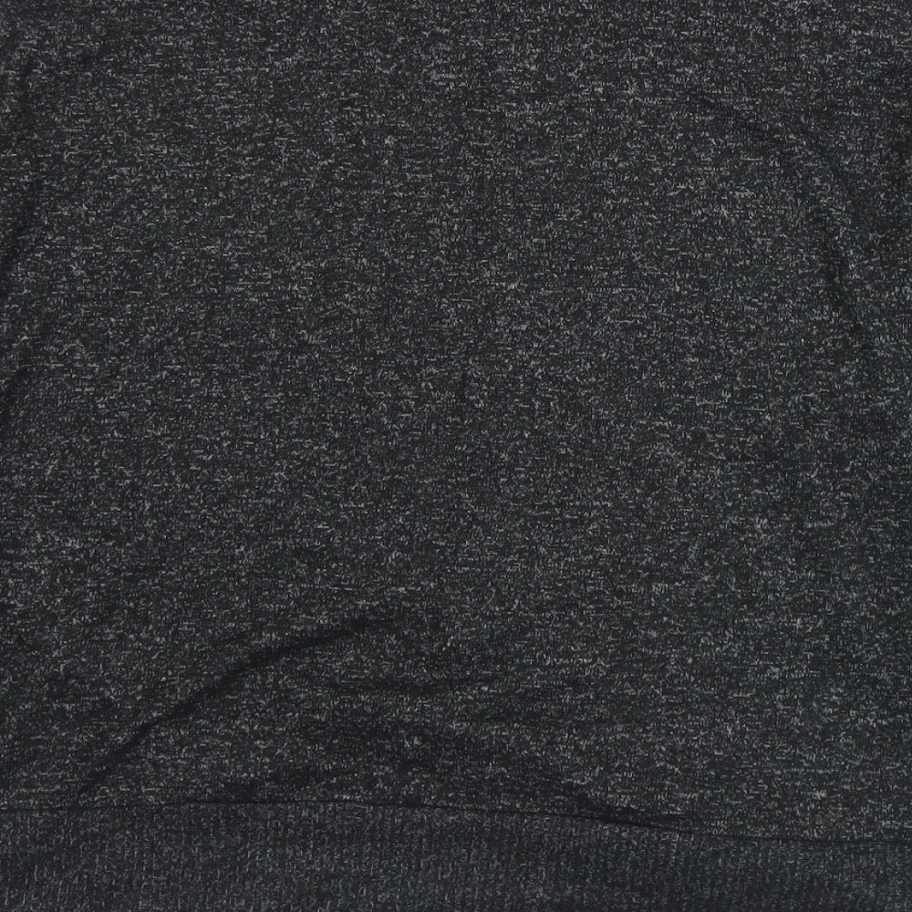 Marks and Spencer Womens Black Mock Neck  Viscose Pullover Jumper Size 10