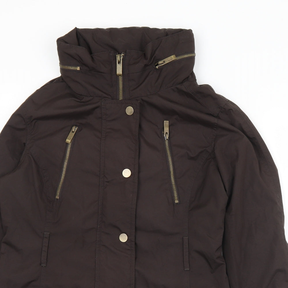 Techlab Womens Brown   Anorak Coat Size 10  Zip