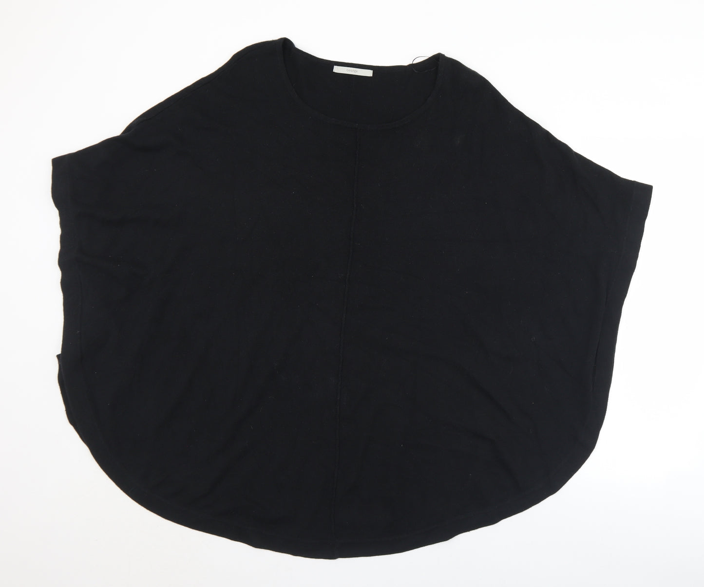 George Womens Black Round Neck  Acrylic Shrug Jumper Size L