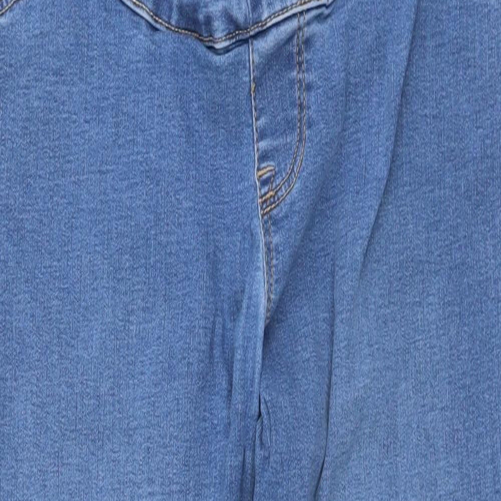 New Look Womens Blue  Cotton Jegging Jeans Size 14 L26 in Regular  - Maternity