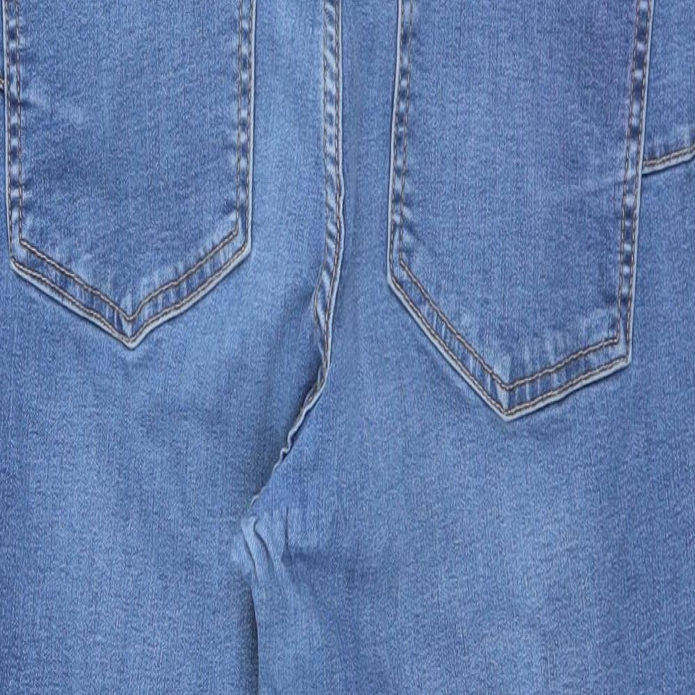 New Look Womens Blue  Cotton Jegging Jeans Size 14 L26 in Regular  - Maternity