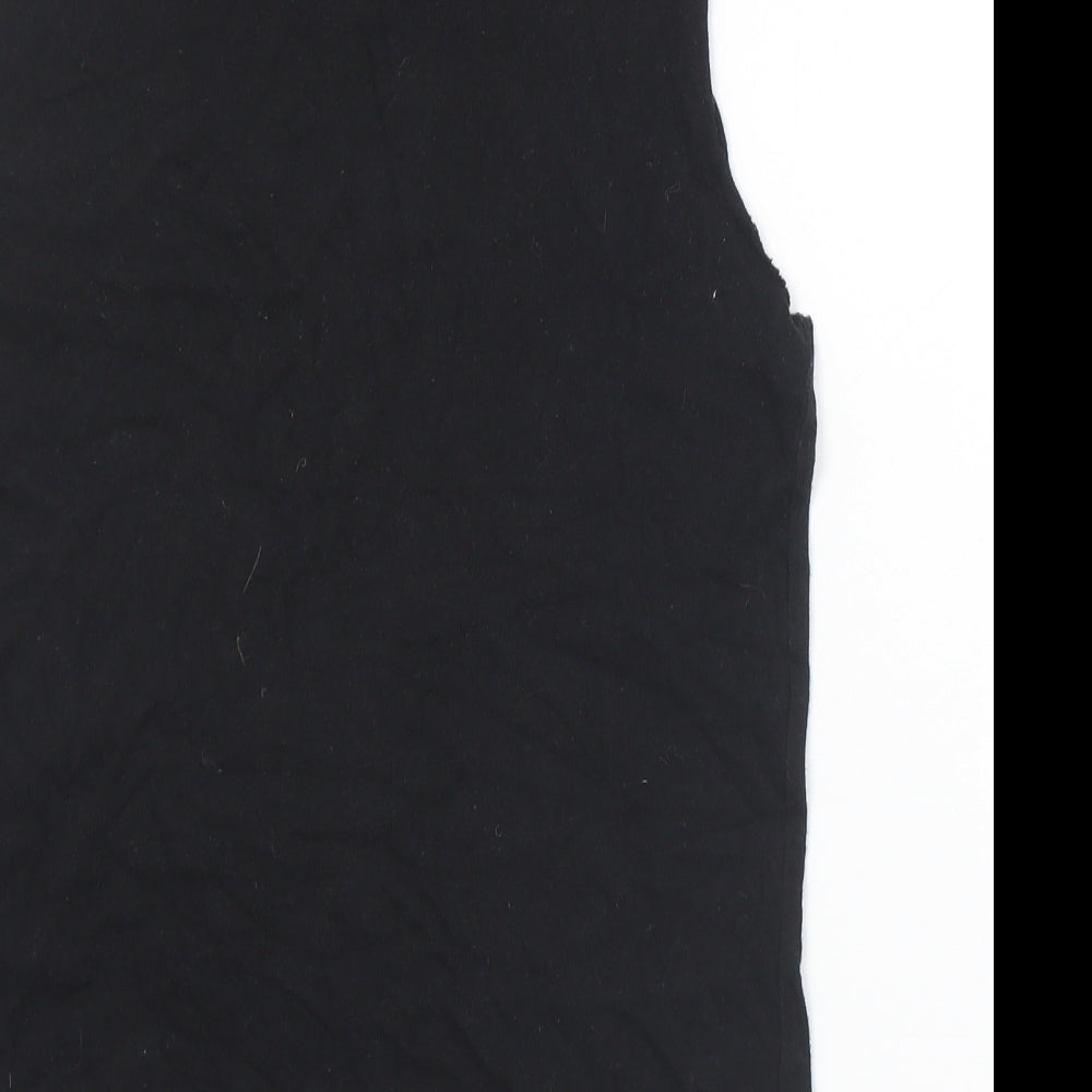 Topshop Womens Multicoloured  Cotton Basic Tank Size 6 Round Neck - Kiss