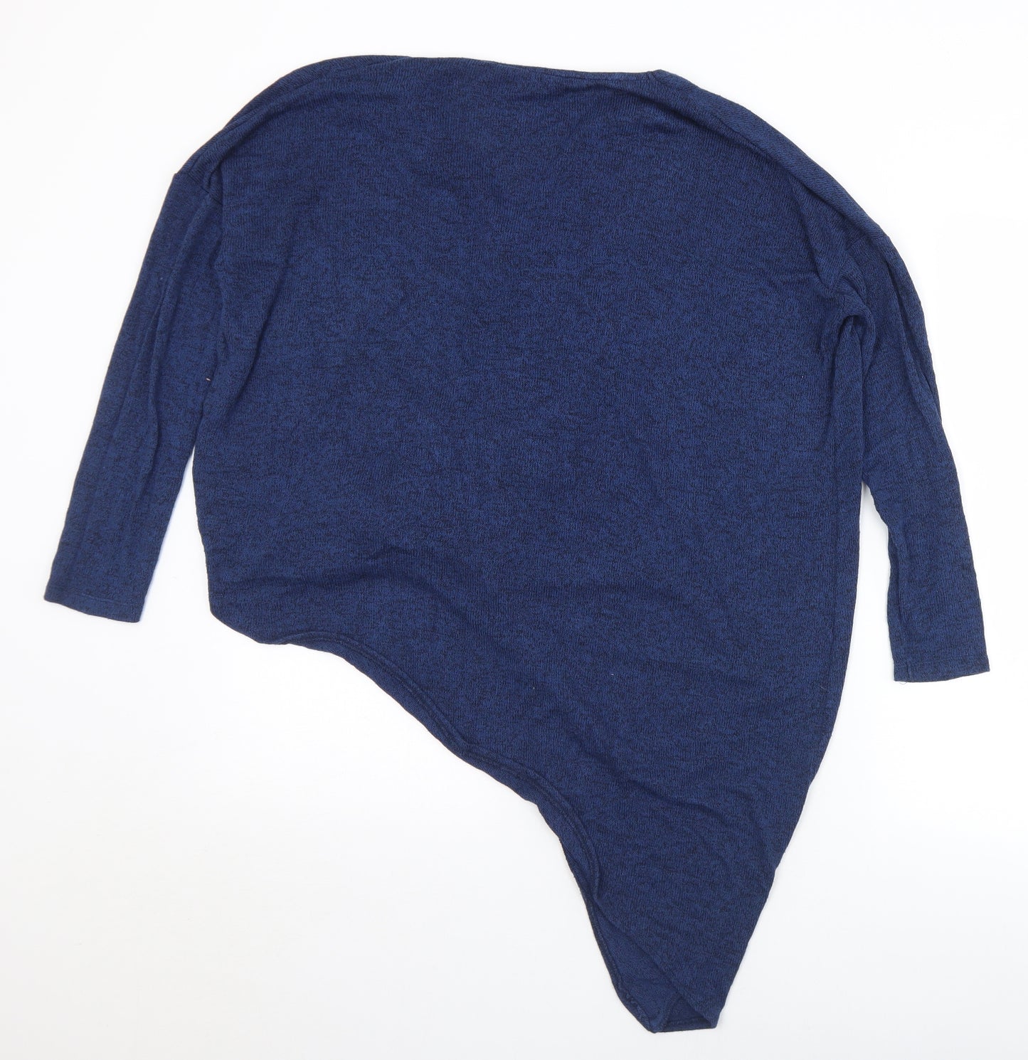 River Island Womens Blue V-Neck  Viscose Wrap Jumper Size 8