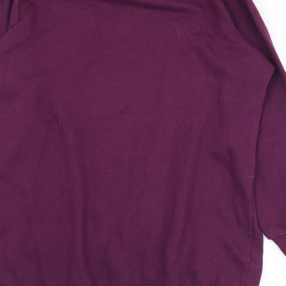 Pep&Co Womens Purple  Cotton Pullover Sweatshirt Size 16   - Cities