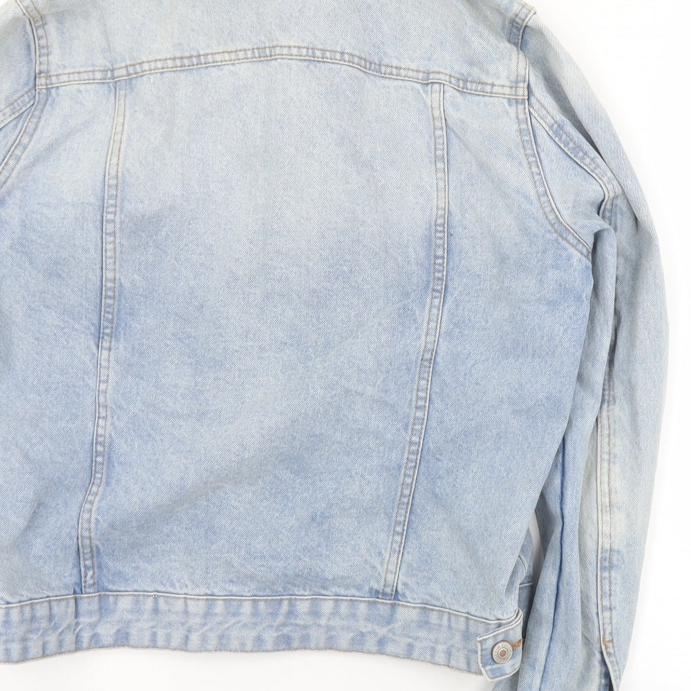 Denim & Co. Womens Blue   Jacket  Size 16  Button