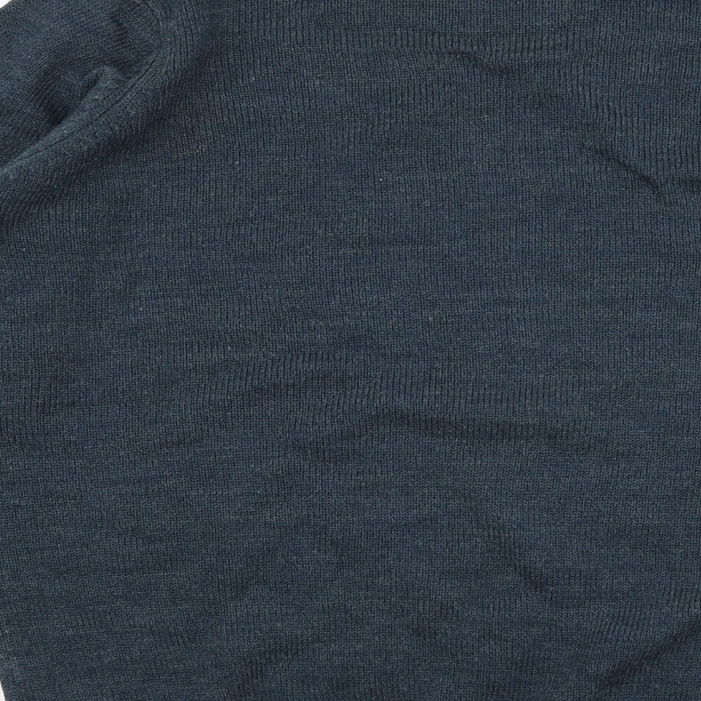 James Pringle Mens Blue Round Neck  Acrylic Pullover Jumper Size M