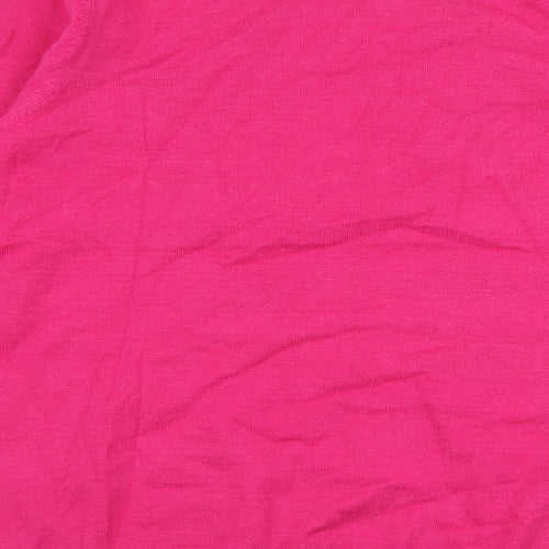 Amara reya Womens Pink Round Neck  Viscose Pullover Jumper Size M   - Hearts