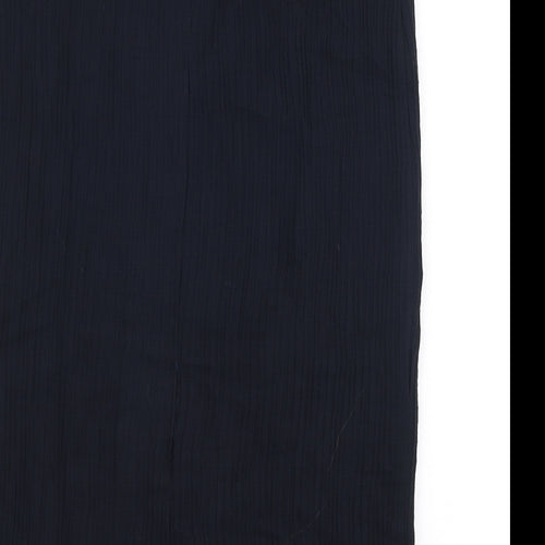 CARACTERE Womens Blue  Viscose Straight & Pencil Skirt Size 10   Zip