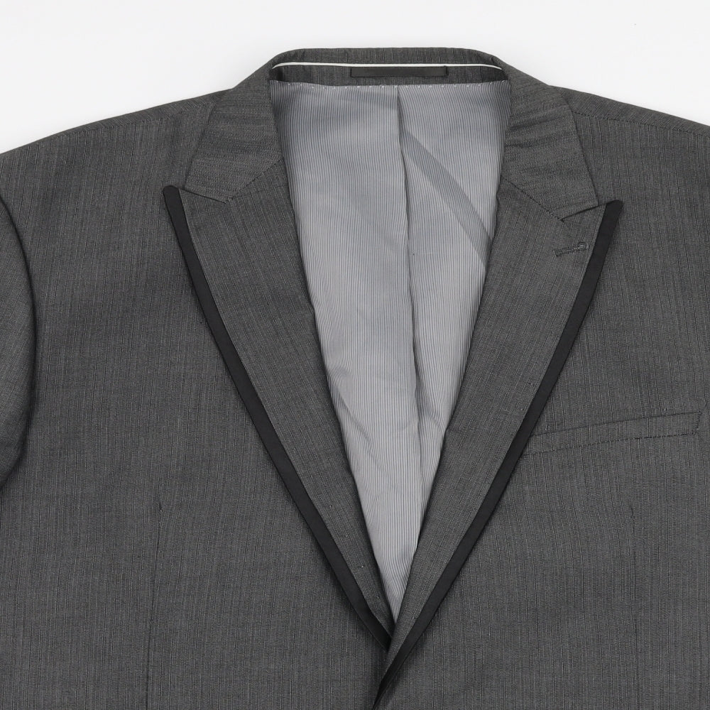 Jacamo Mens Grey  Polyester Jacket Suit Jacket Size 48