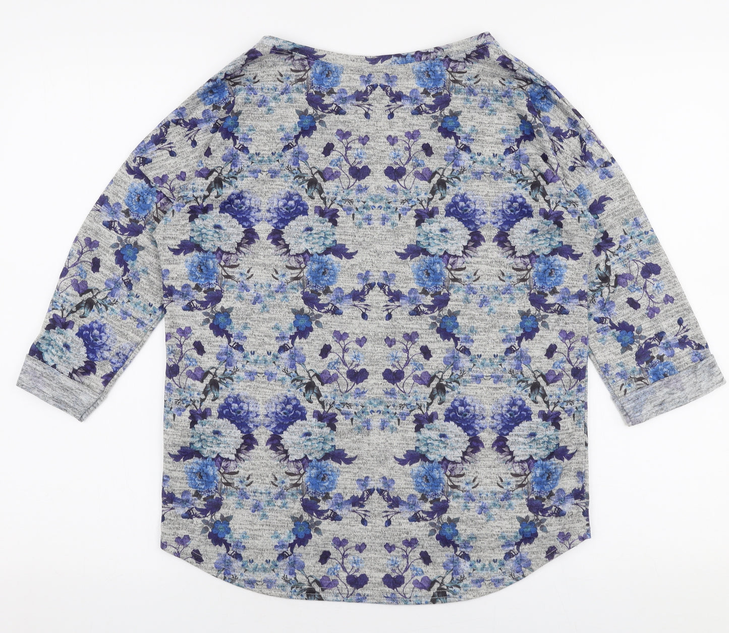 Lottie Loves Womens Multicoloured Round Neck Floral Polyester Pullover Jumper Size S