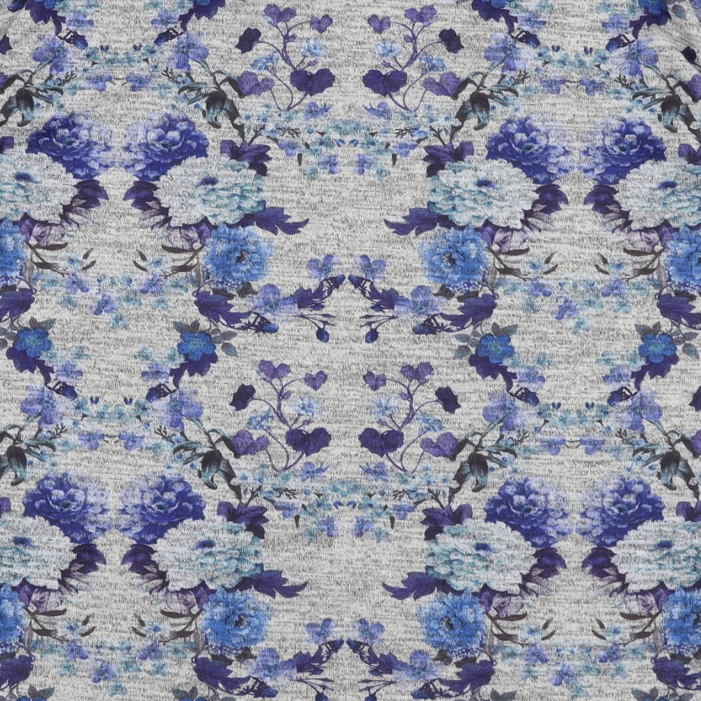 Lottie Loves Womens Multicoloured Round Neck Floral Polyester Pullover Jumper Size S