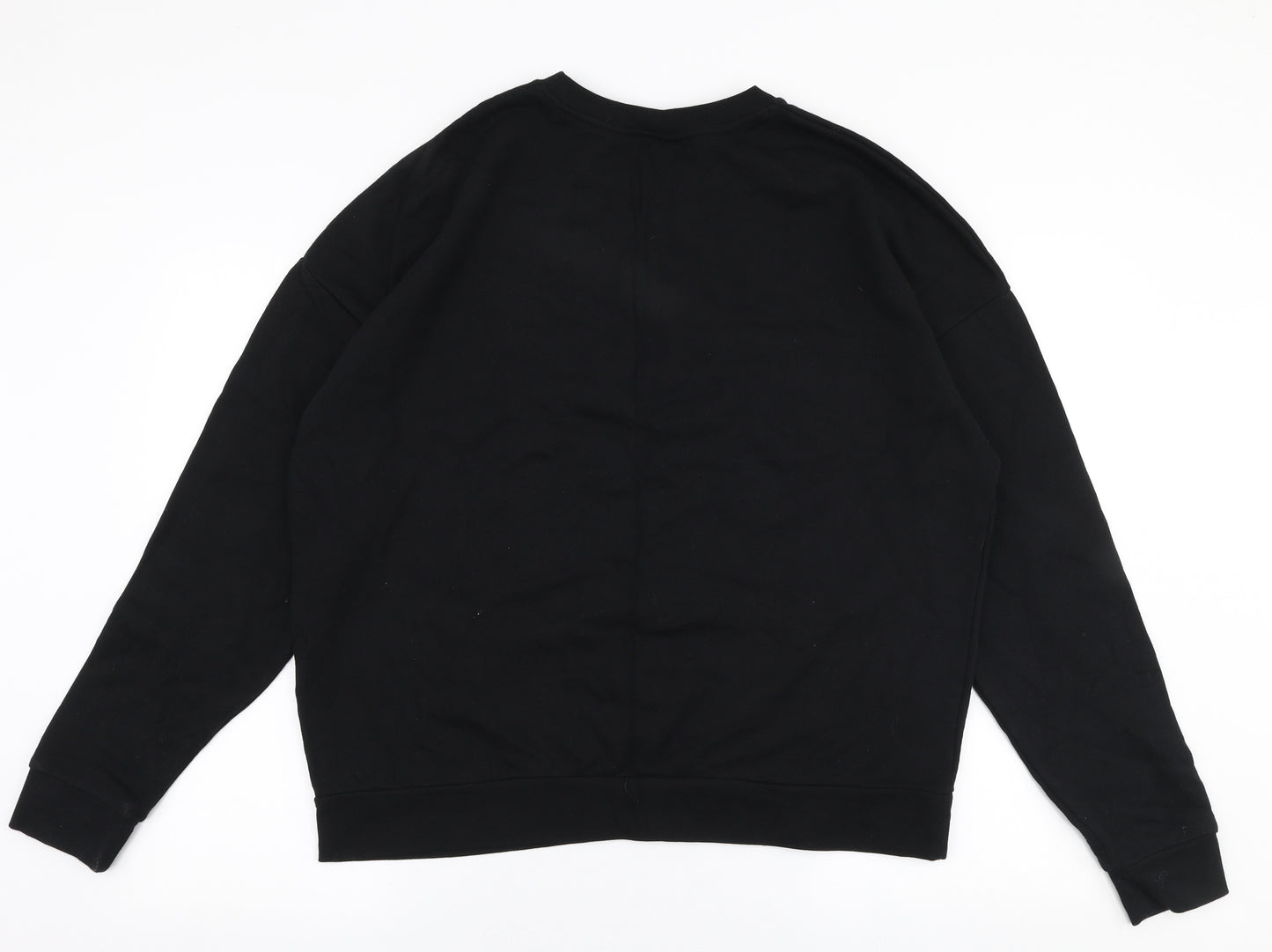 Dorothy Perkins Womens Black  100% Cotton Pullover Sweatshirt Size 16  Pullover