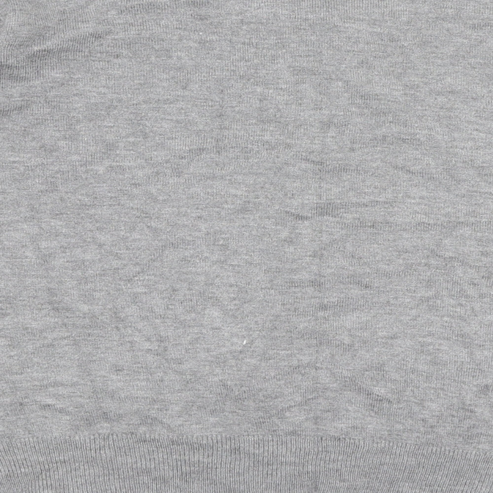 Atmosphere Womens Grey Round Neck  Polyester Cardigan Jumper Size 12