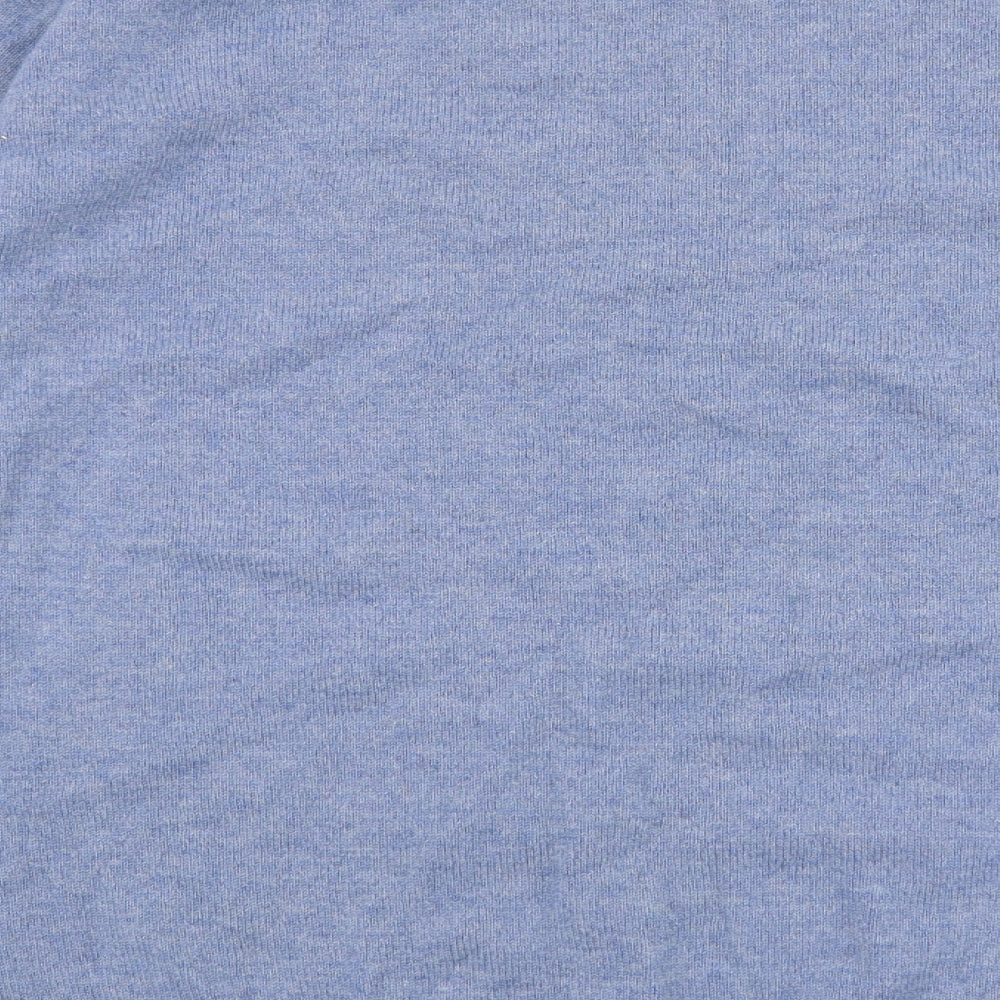 Blue Harbour Mens Blue Round Neck  Wool Pullover Jumper Size XL