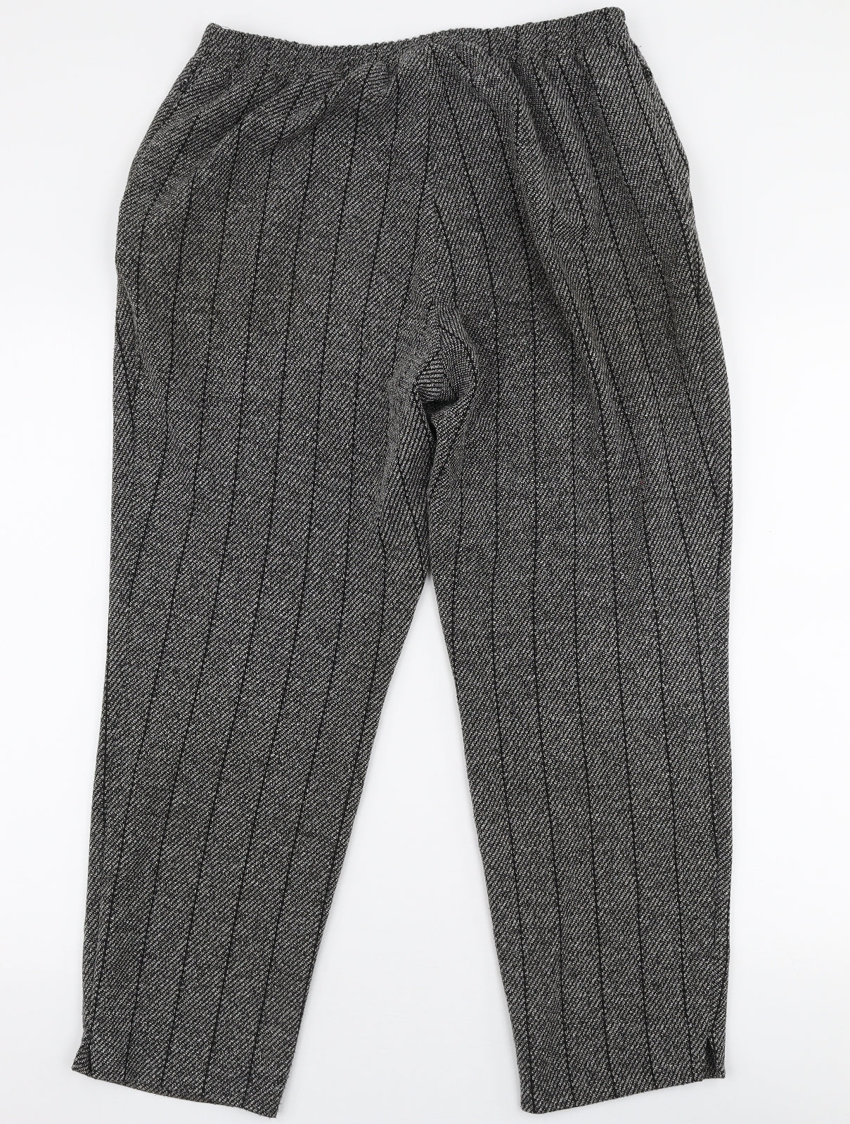 River Island Womens Grey  Polyester Trousers  Size 14 L27 in Regular Zip