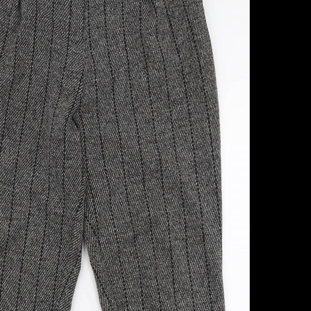 River Island Womens Grey  Polyester Trousers  Size 14 L27 in Regular Zip