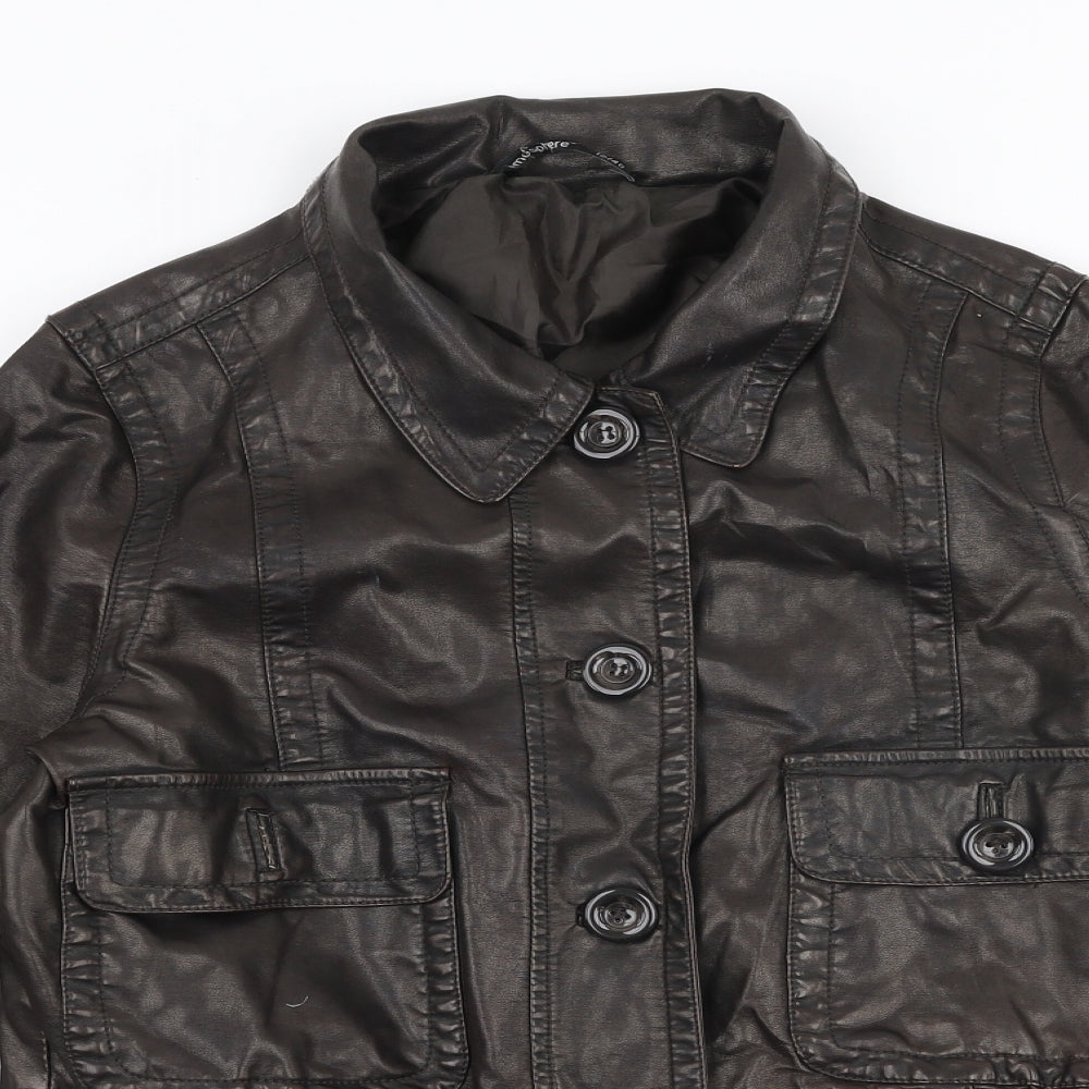 Atmosphere Womens Black   Jacket  Size 12  Button