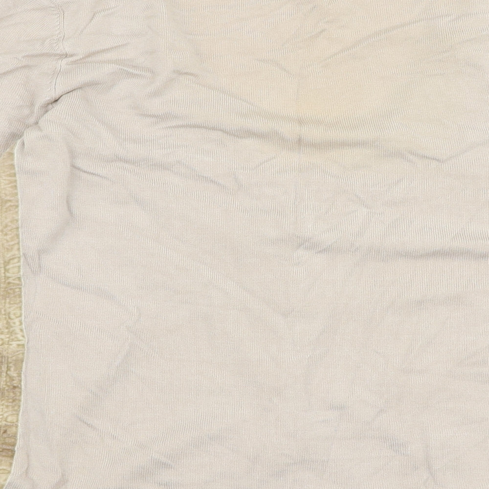 Principles Womens Beige V-Neck  Viscose Pullover Jumper Size 14