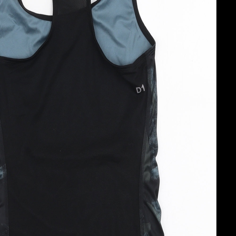 ASICS Womens Multicoloured Camouflage Polyester Basic Tank Size S Round Neck Pullover