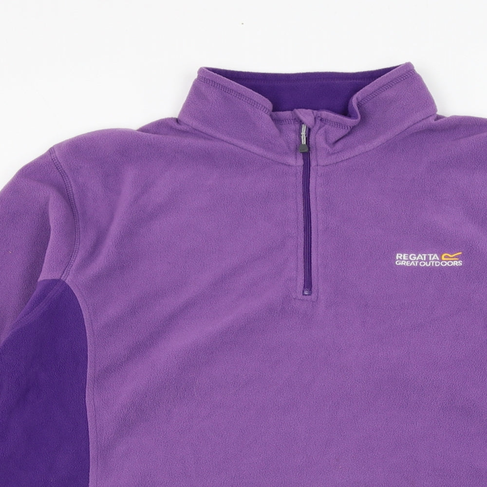 Regatta Womens Purple  Polyester Pullover Sweatshirt Size 20  Pullover - Fleece