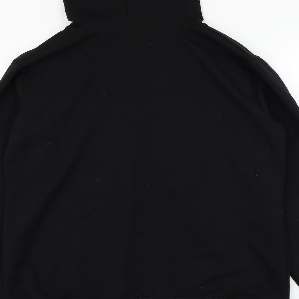 Portobello Womens Black  Cotton Pullover Hoodie Size 16  Pullover - J'adore Paris