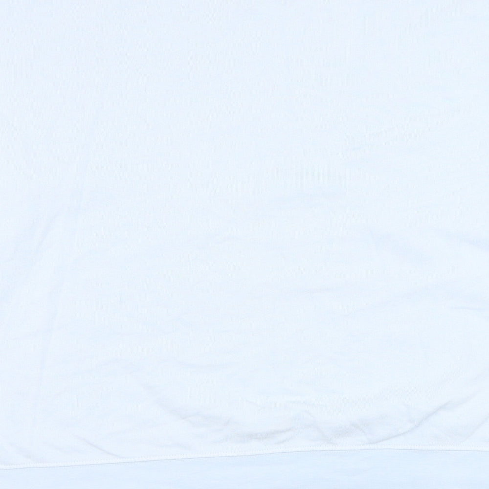 Topshop Womens Blue  Cotton Pullover Sweatshirt Size L  Pullover - Athletic Dept.