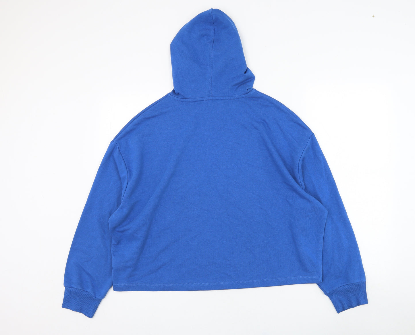 Marks and Spencer Womens Blue  Cotton Pullover Hoodie Size M  Pullover