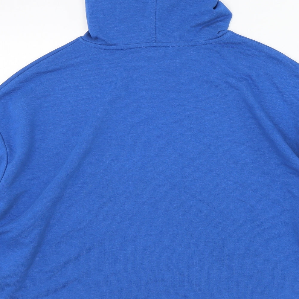 Marks and Spencer Womens Blue  Cotton Pullover Hoodie Size M  Pullover