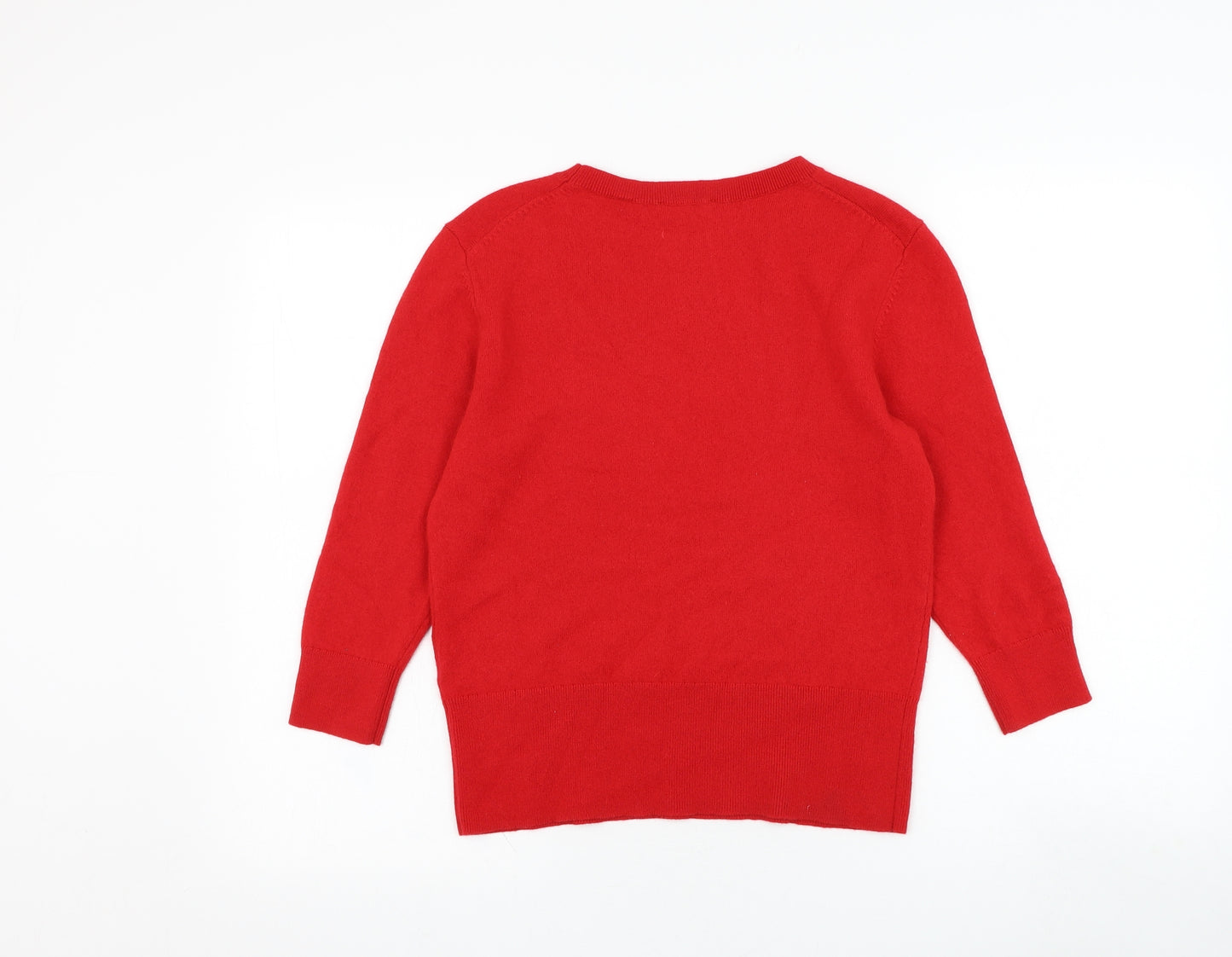 Ted Baker Womens Red Round Neck  Polyester Pullover Jumper Size M