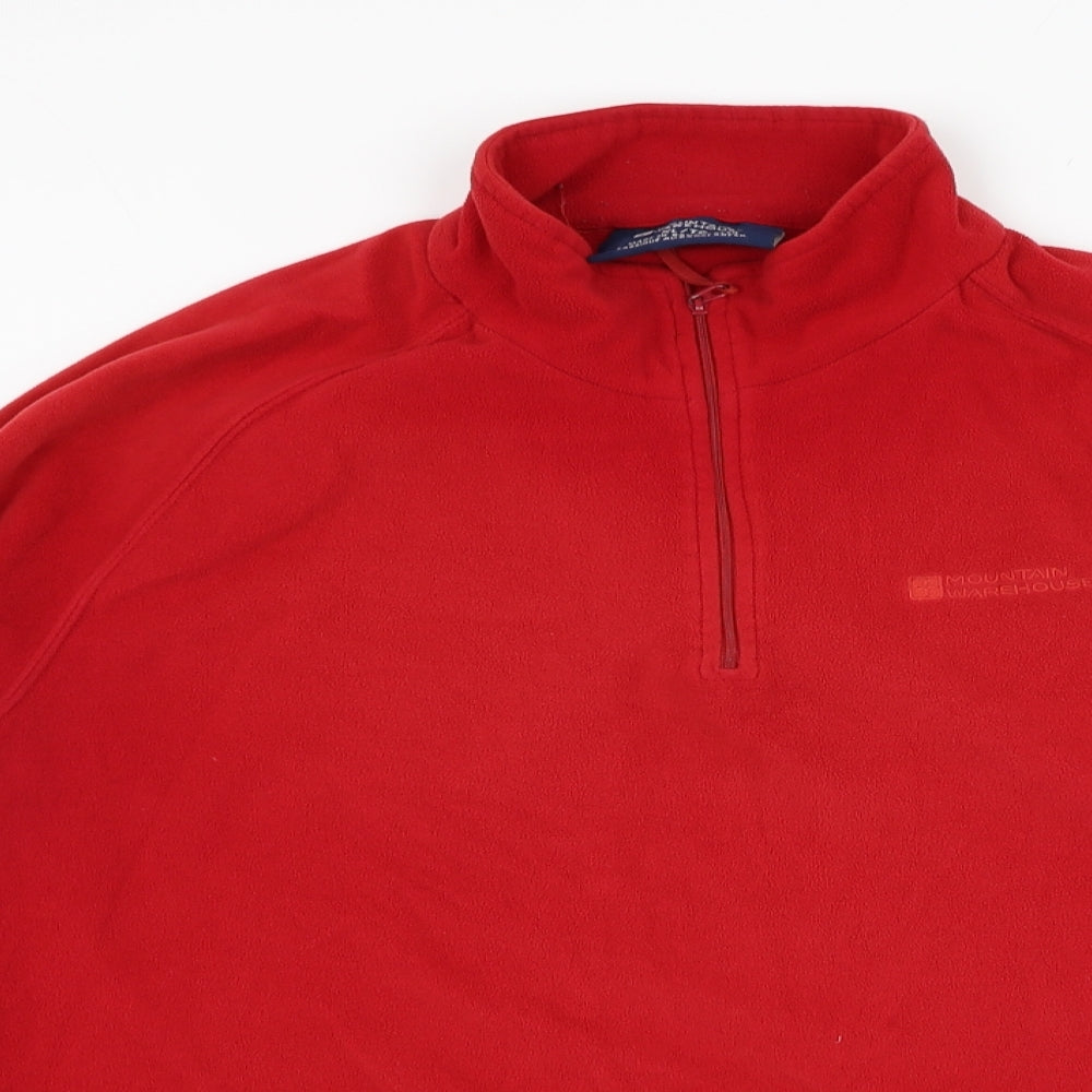 Mountain Warehouse Mens Red  Polyester Pullover Sweatshirt Size XL   - Fleece