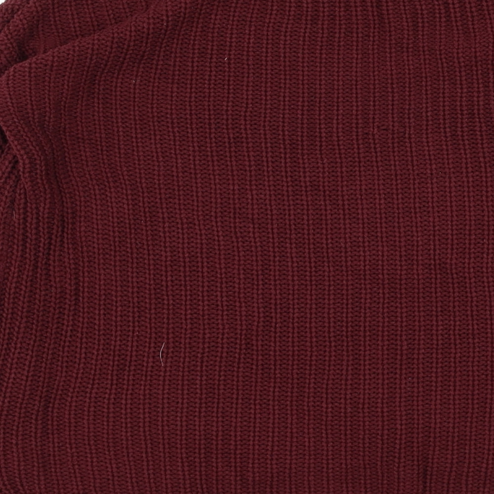 FOREVER 21 Womens Purple Round Neck  Polyester Pullover Jumper Size L