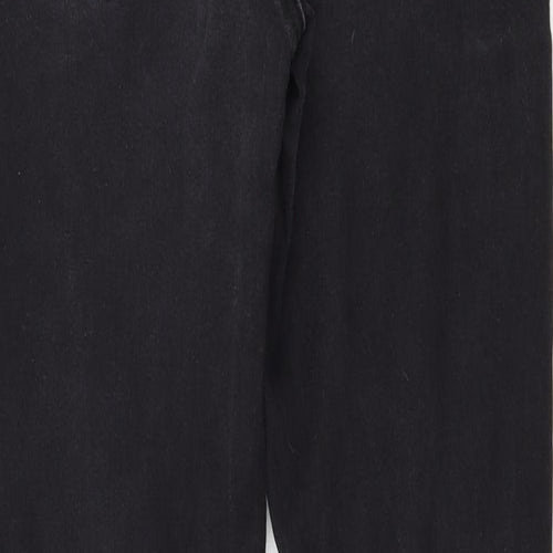 Dorothy Perkins Womens Black  Cotton Skinny Jeans Size 12 L28 in Regular Zip