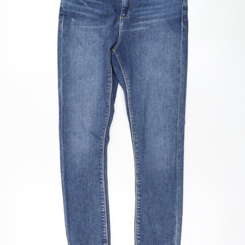 ASOS Womens Blue  Cotton Skinny Jeans Size 26 in L32 in Regular Zip