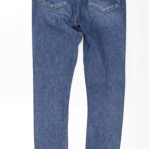 ASOS Womens Blue  Cotton Skinny Jeans Size 26 in L32 in Regular Zip