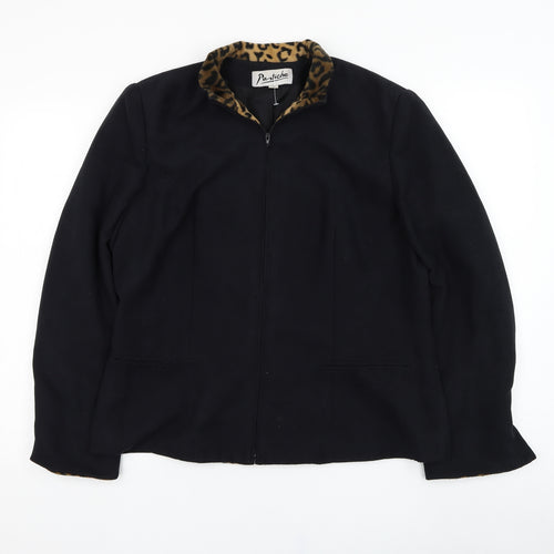 Pastiche Womens Black   Jacket  Size 16  Zip
