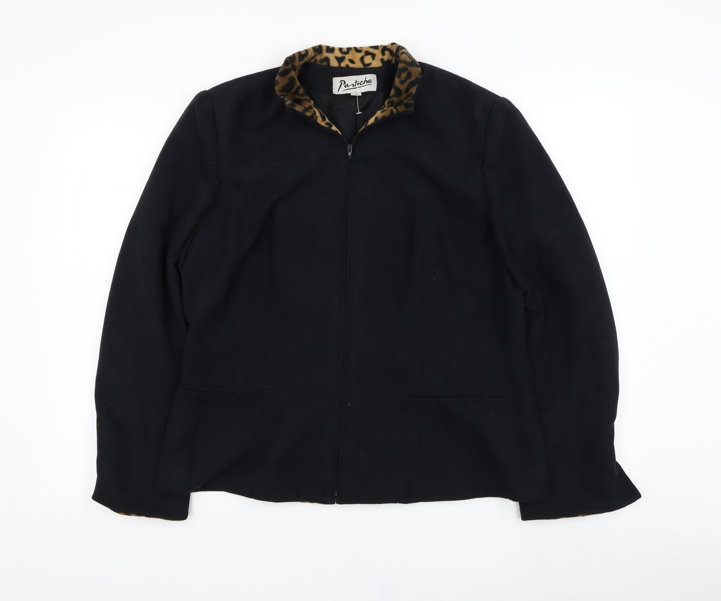 Pastiche Womens Black   Jacket  Size 16  Zip