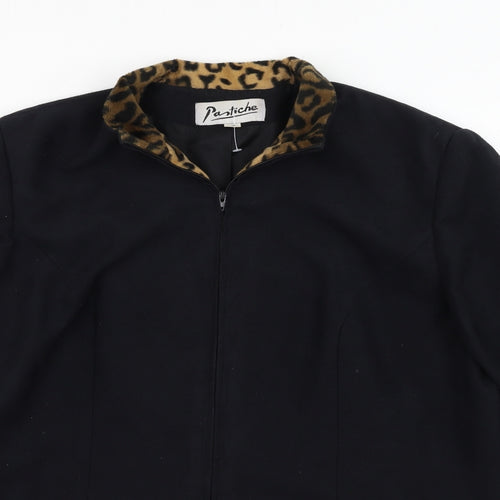Pastiche Womens Black   Jacket  Size 16  Zip