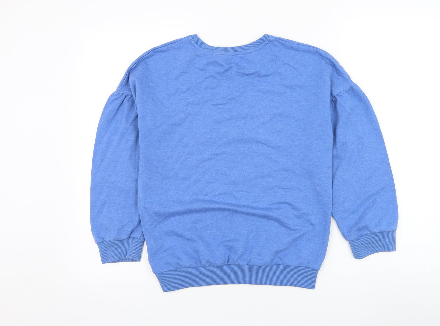 NEXT Girls Blue  Cotton Pullover Sweatshirt Size 11 Years  Pullover - Hello New York