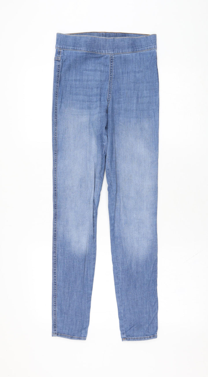 Divided by H&M Womens Blue Cotton Skinny Jeans Size 8 L28 in Regular